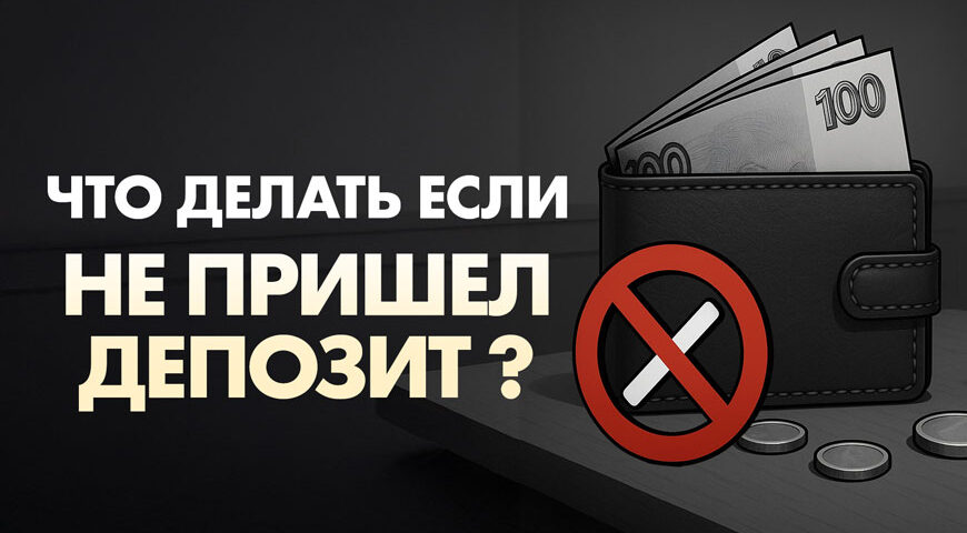 Не пришел депозит в казино, что делать?